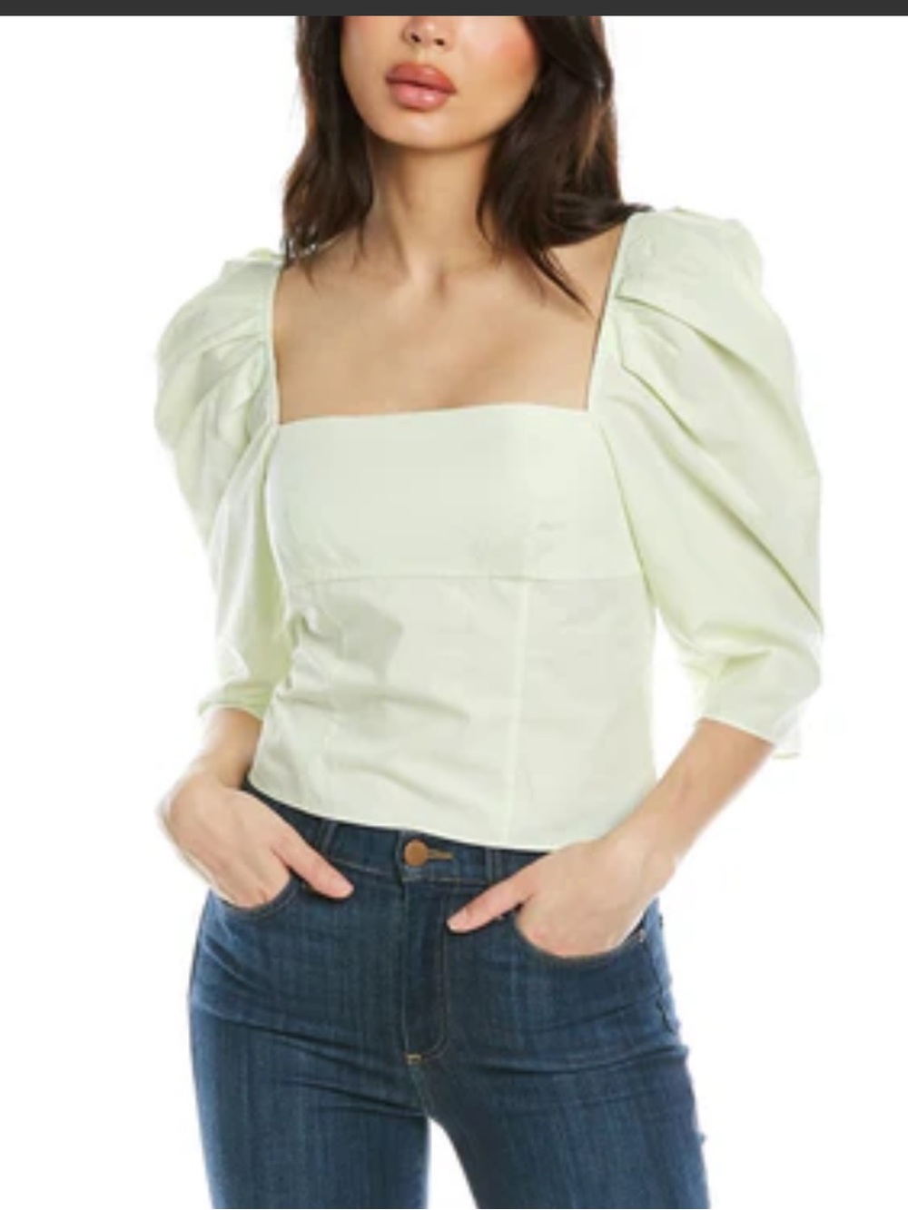 NWT Vince Draped Square Neck  Top Size 6